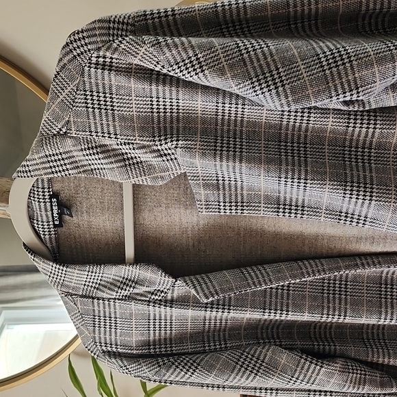 EXPRESS women's houndstooth blazer - Picture 2 of 6